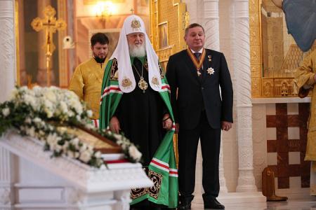 Патриарх Кирилл и Андрей Бочаров провели рабочую встречу