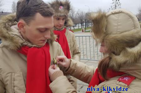 Патриотические акции проходят в Волгограде на Мамаевом кургане