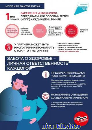 С 8 по 14 мая проводится Всероссийская неделя профилактики инфекций, передающихся половым путём