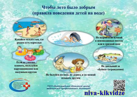 Научите детей правилам поведения на воде