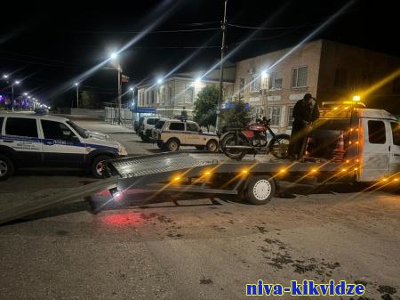 В Киквидзенском районе задержаны четыре мототранспортных средства