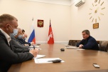Андрей Бочаров провел рабочую встречу с руководством регионального отделения «Единой России»