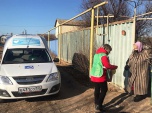 В Волгоградской области пожилым жителям отдаленных сел доставляют продукты и лекарства