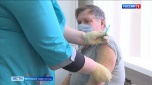 В стационарных учреждениях Волгоградской области продолжается прививочная кампания