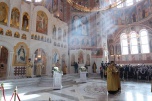 В Волгоградской области Патриарх Кирилл освятил воссозданный собор Александра Невского