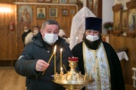 В канун Рождества Андрей Бочаров побывал в храме под Волгоградом