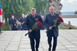 Андрей Бочаров и Александр Беглов на Мамаевом Кургане в Волгограде отдали дань памяти защитникам Отечества