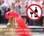 О запрете реализация алкогольной продукции в Киквидзенском районе 23 мая