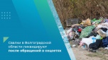 Свалки в Волгоградской области ликвидируют после обращений в соцсетях