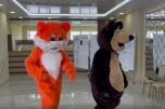 В Волгоградской области пришли проголосовать на выборы президента Медведь и Кот