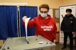 Член регштаба ОНФ Нина Черняева проголосовала на выборах президента
