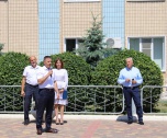 Сегодня в станице Преображенской состоялось открытие Доски Почёта Киквидзенского муниципального района